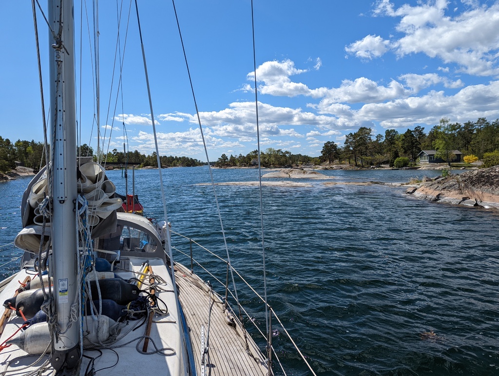 Motoring between the rocks