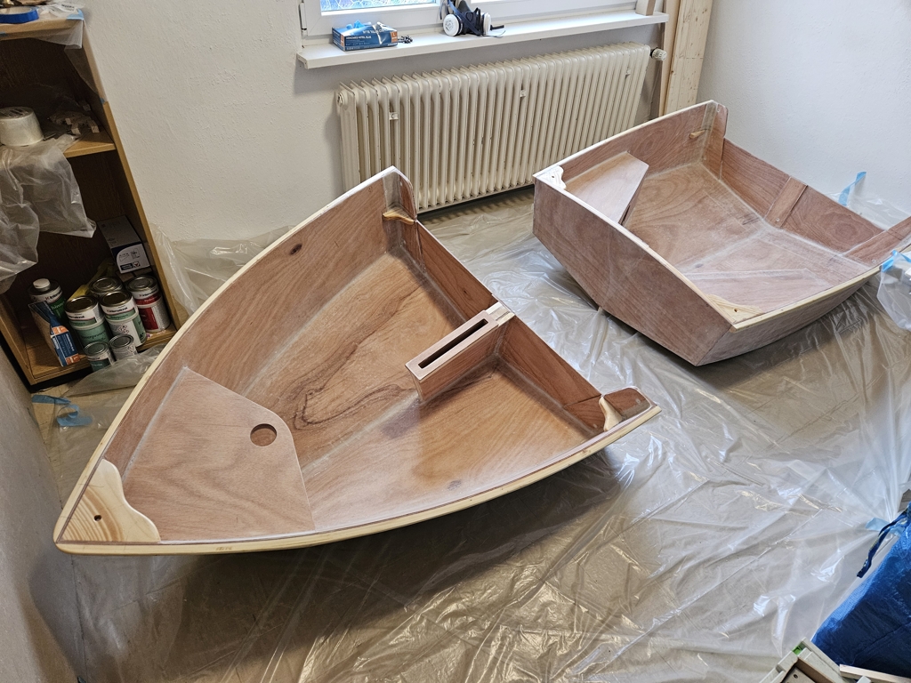 Dinghy ready for painting
